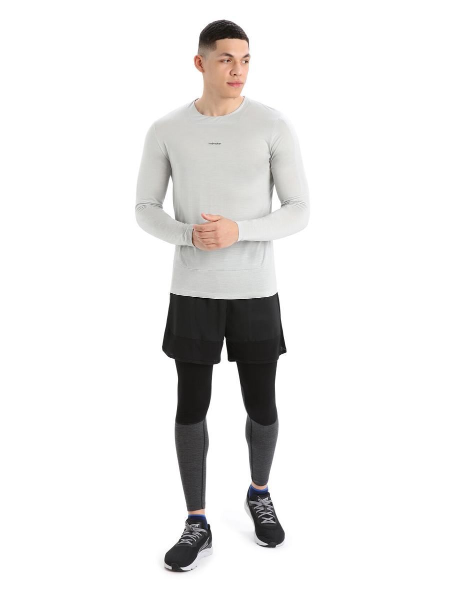 Ether Icebreaker ZoneKnit™ Merino T-Shirt Men's Long Sleeve | AU 1233TCEV